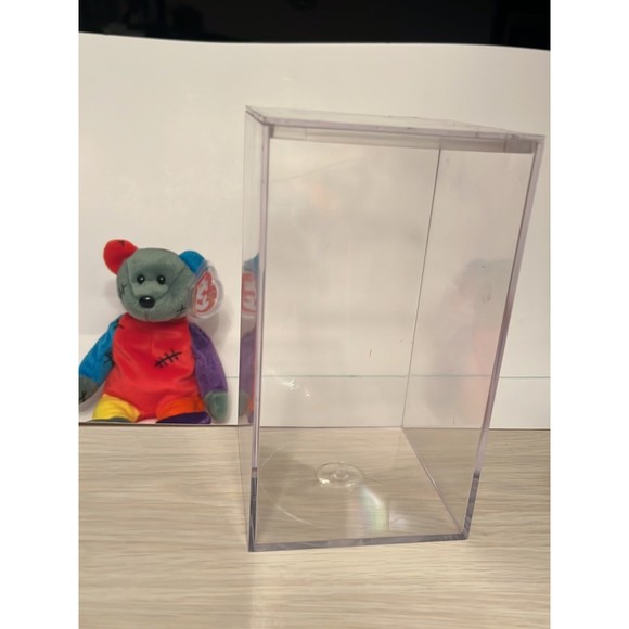 Frankenteddy The Bear (purple & green feet) - Ty Beanie Babies with protector - Picture 3 of 3